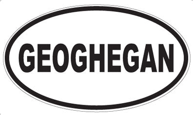 GEOGHEGAN - Oval Sticker