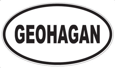 GEOHAGAN - Oval Magnet