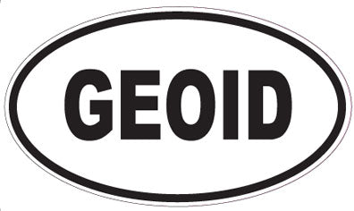 GEOID - Oval Sticker