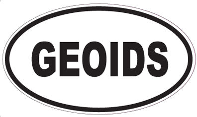 GEOIDS - Oval Sticker