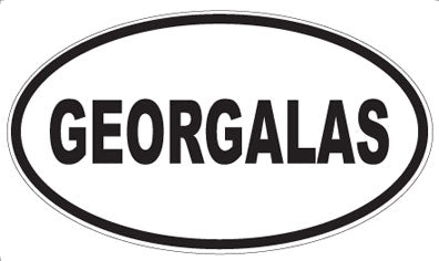GEORGALAS - Oval Magnet