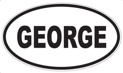 GEORGE - Oval Sticker