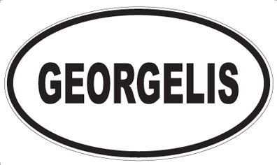 GEORGELIS - Oval Sticker