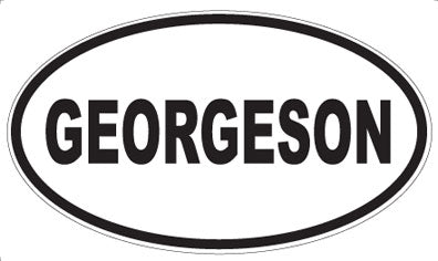 GEORGESON - Oval Sticker