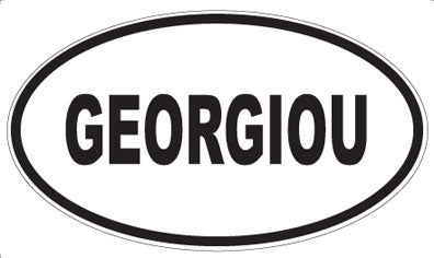 GEORGIOU - Oval Sticker