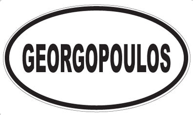 GEORGOPOULOS - Oval Sticker