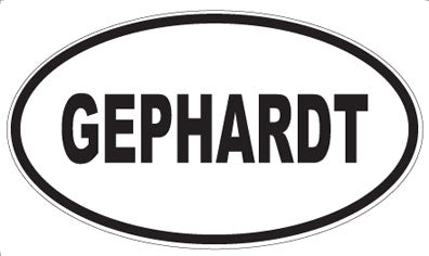 GEPHARDT - Oval Magnet