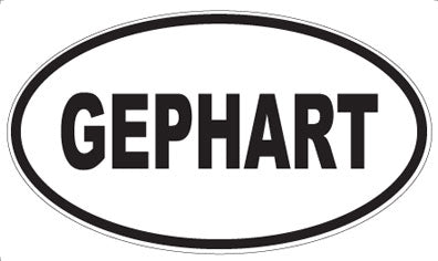 GEPHART - Oval Sticker