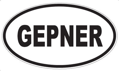 GEPNER - Oval Sticker