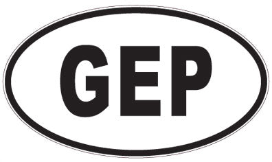 GEP - 3 Letter Initials Oval Magnet