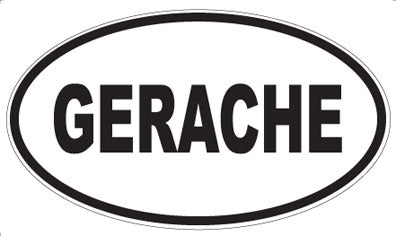 GERACHE - Oval Sticker