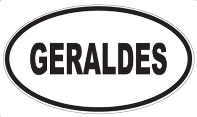 GERALDES - Oval Magnet