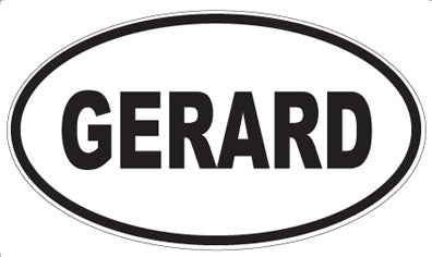 GERARD - Oval Sticker