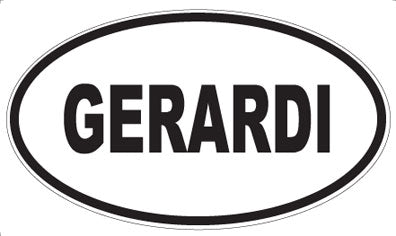 GERARDI - Oval Magnet