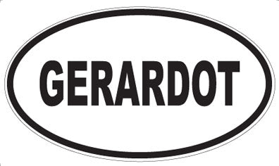 GERARDOT - Oval Sticker