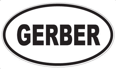 GERBER - Oval Sticker