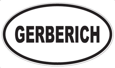 GERBERICH - Oval Sticker