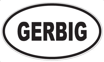 GERBIG - Oval Sticker