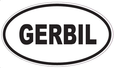 GERBIL - Oval Sticker