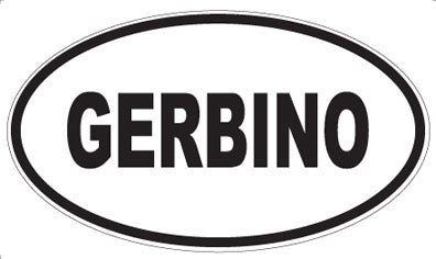 GERBINO - Oval Sticker