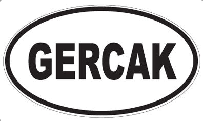 GERCAK - Oval Sticker