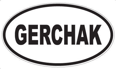 GERCHAK - Oval Magnet