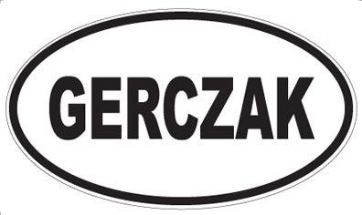 GERCZAK - Oval Magnet