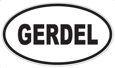 GERDEL - Oval Magnet