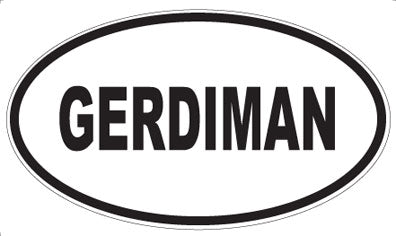 GERDIMAN - Oval Sticker