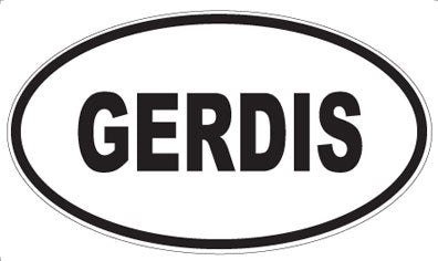GERDIS - Oval Sticker