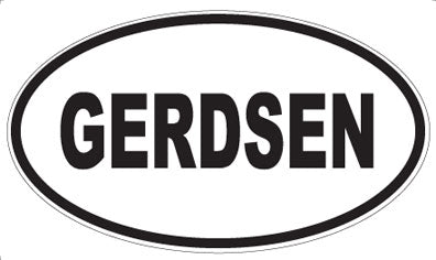 GERDSEN - Oval Magnet