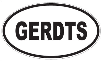 GERDTS - Oval Sticker