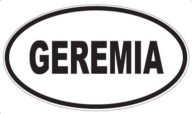 GEREMIA - Oval Magnet