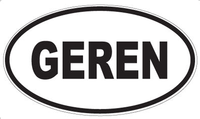 GEREN - Oval Sticker