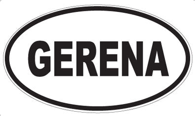 GERENA - Oval Sticker