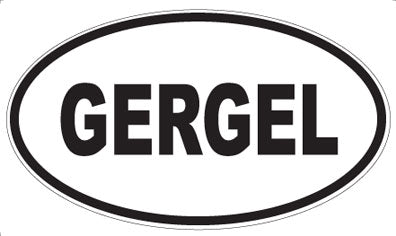 GERGEL - Oval Magnet