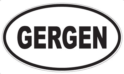 GERGEN - Oval Sticker