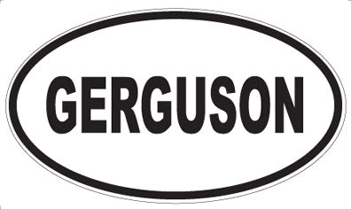 GERGUSON - Oval Magnet