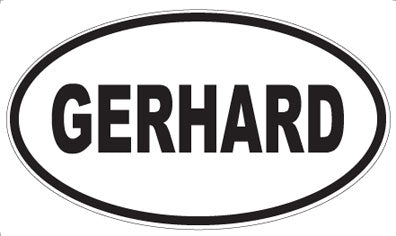 GERHARD - Oval Sticker
