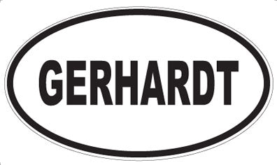 GERHARDT - Oval Magnet