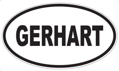 GERHART - Oval Sticker