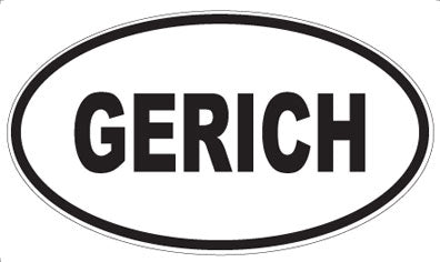 GERICH - Oval Sticker