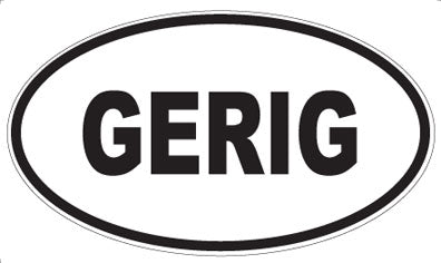 GERIG - Oval Sticker