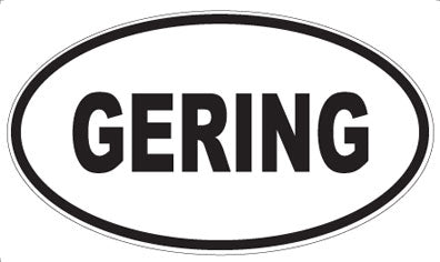 GERING - Oval Sticker