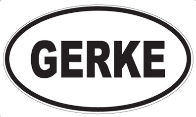 GERKE - Oval Sticker