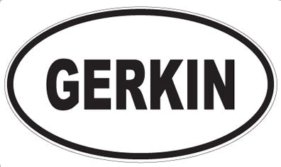 GERKIN - Oval Sticker
