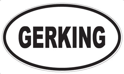 GERKING - Oval Sticker