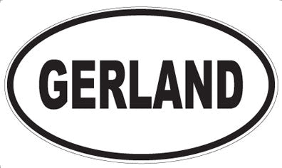 GERLAND - Oval Sticker
