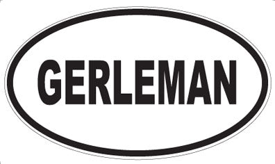 GERLEMAN - Oval Sticker