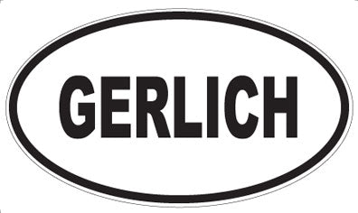 GERLICH - Oval Sticker